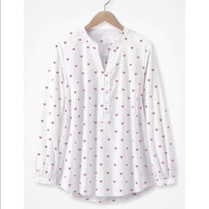 *So In Love Long-Sleeve Blouse Heart